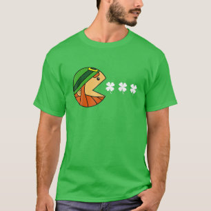 Camiseta Engraçado Dia de São Patrício Video Gamer Humor Pi