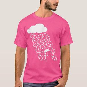 Camiseta Engraçado Dia Mal Chuvado Chuva Gatos e Cachorros