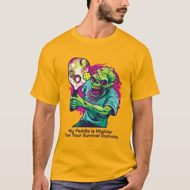 Camiseta Engraçado Dinker morto, texto personalizado (Frente)