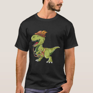 Camiseta Engraçado Dino Archer Archery