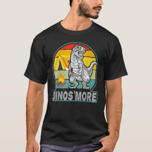 Camiseta Engraçado Dinos acampando Dinossauro Camp Smore Di