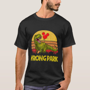 Camiseta Engraçado Dinossauro Errado Tyrannosaurus Park Gla