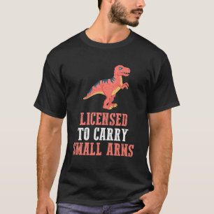 Camiseta Engraçado Dinossauro - Licenciado Para Carregar D