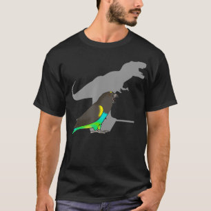Camiseta Engraçado Dinossauro Papagaio T-rex Meyers Parrot