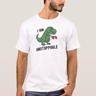 Camiseta Engraçado Dinossauro T rex Eu sou imparável