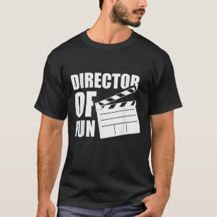 Camiseta Engraçado Diretor De Divertimento No Quadro De Cal