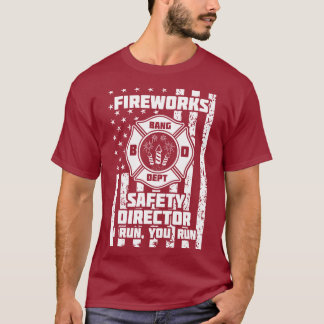 Camiseta Engraçado Diretor de Segurança de Bombeiros Americ