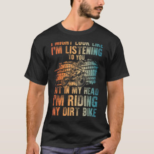 Camiseta Engraçado Dirt Bike Art Para Homens Mulheres Dirtb