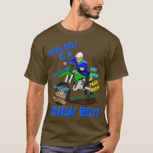 Camiseta Engraçado Dirt Bike Dizendo Menino Engraçado Motoc