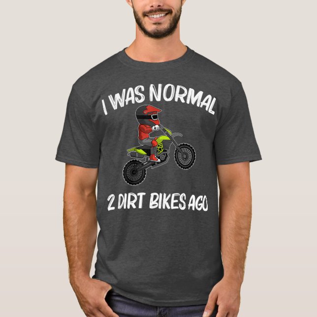 Camiseta Engraçado Dirt Bike Homens Mulheres Motocross Ride (Frente)