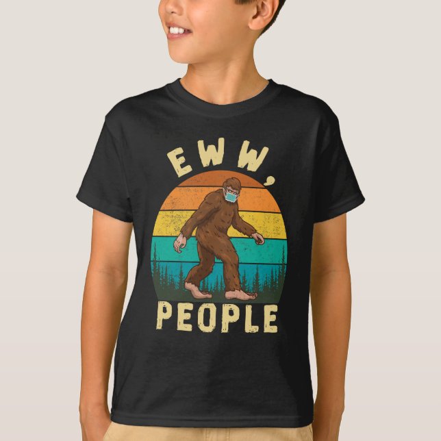 Camiseta Engraçado Distância Social Eww Pessoas Engraçado P (Frente)