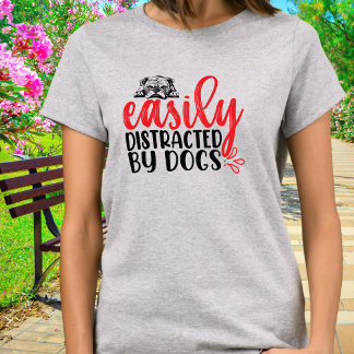 Camiseta Engraçado Distraído facilmente por Bulls