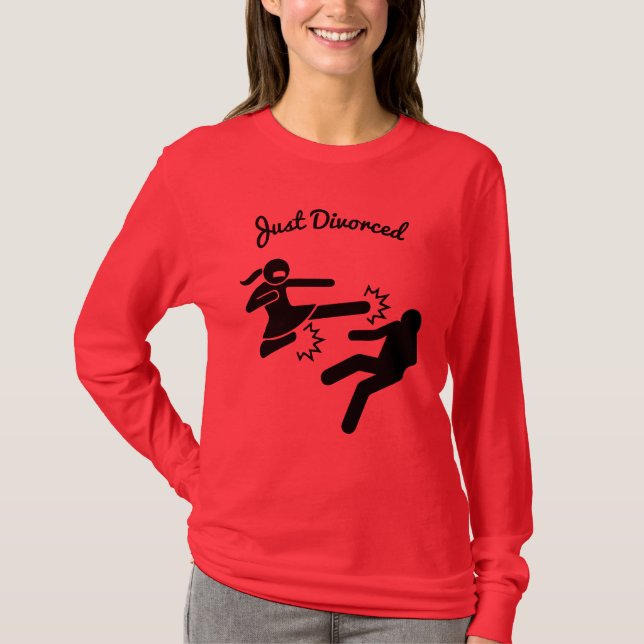 Camiseta Engraçado Divorce Simpatia Ofertas (Frente)