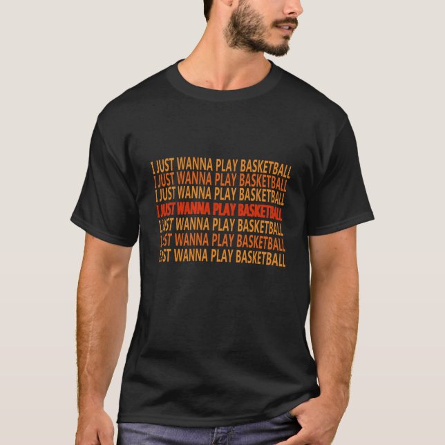 Camiseta Engraçado diz sobre o folheto de basquete (Frente)
