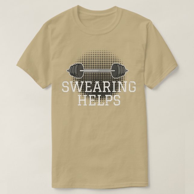 Camiseta Engraçado, Dizendo Músculos Eu Barbell Welevti (Frente do Design)