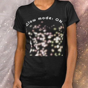 Camiseta Engraçado dizer brilho inspirador brilho feminino 