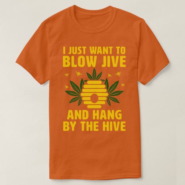 Camiseta Engraçado Dizer Feijão De Abelhas (Frente do Design)