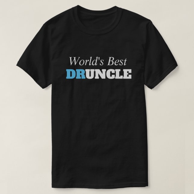 Camiseta Engraçado dizer - O melhor tio engraçado do mundo (Frente do Design)