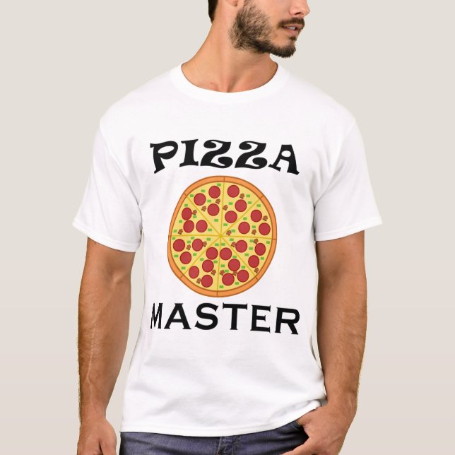 Camiseta Engraçado Dizer Pizza Fazer Hobby Chef (Frente)