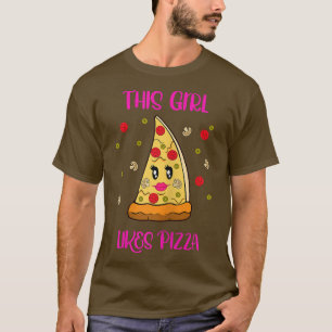 Camiseta Engraçado Dizer Pizza Hobby Garota Chef Gosta De P