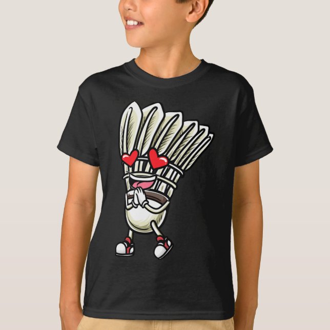 Camiseta Engraçado Dminton Shuttle Player Design Men 6 (Frente)