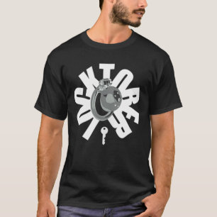 Camiseta Engraçado do LOCKTOBER outubro bloqueou o interess