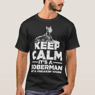 Camiseta Engraçado Doberman Art Para Homens Mulheres Crianç