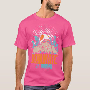 Camiseta Engraçado Dominado Ou Afogado Nadando Água Jogando