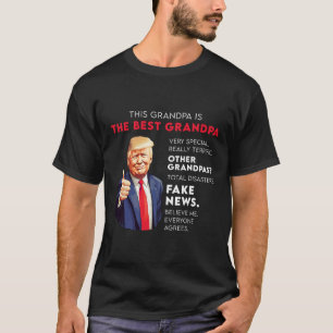 Camiseta Engraçado Donald Trump Citação Do Avô Conservador