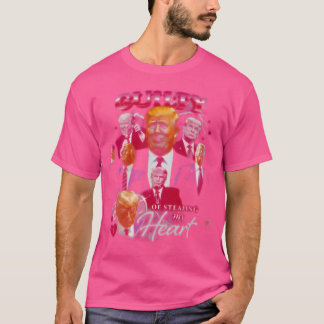 Camiseta Engraçado Donald Trump Culpado Roubando Meu Coraçã