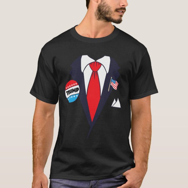 Camiseta Engraçado Donald Trump Halloween Figurume - Tee de (Frente)