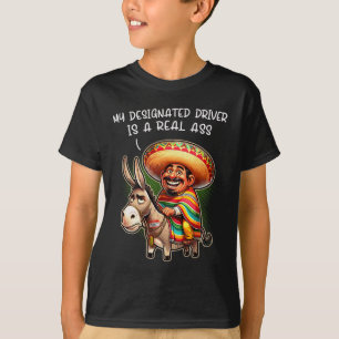 Camiseta Engraçado Donkey, Meu Motorista Designado É Um ver