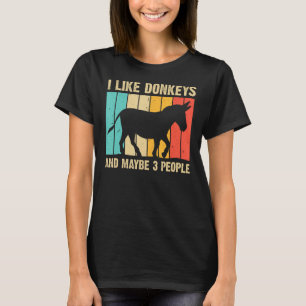 Camiseta Engraçado Donkey Para Homens Mulheres Maçam Anima