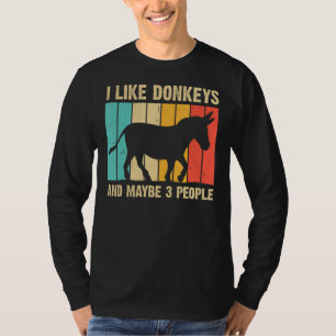 Camiseta Engraçado Donkey Para Homens Mulheres Maçam Anima 
