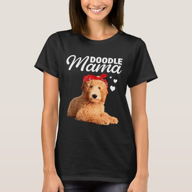 Camiseta Engraçado Doodle Mama Design Para Mamãe Mulheres G (Frente)