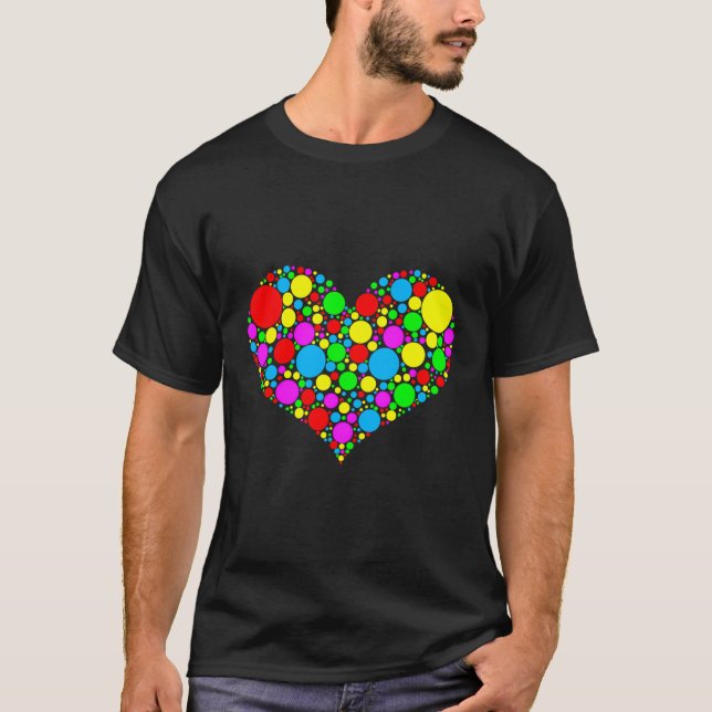 Camiseta Engraçado Dot Heart International Dot Day Happy Do (Frente)