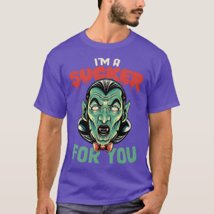Camiseta Engraçado Drácula, sou um Sucker para você