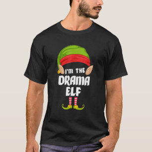 Camiseta Engraçado Drama Elf Mating Family Group PJ Natal