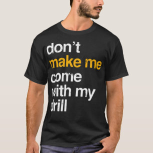 Camiseta Engraçado Drill memes do espaço tema aniversári
