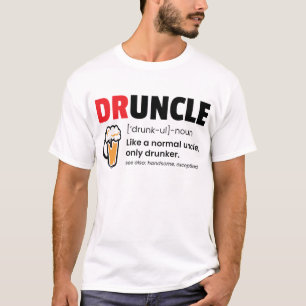 Camiseta Engraçado Druncle/Definição de Tio