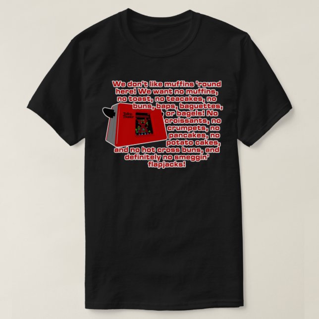 Camiseta Engraçado Dwarf Vermelho Engraçado - Talkie Toaste (Frente do Design)