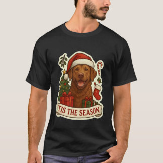 Camiseta Engraçado É a Temporada Chesapeake Bay Retriever C