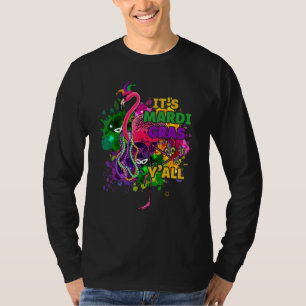 Camiseta Engraçado É Carnaval de Mardi Gras Y Flamingo Idea