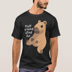 Camiseta Engraçado e descubra o meio de Capybara Capy