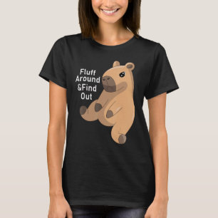 Camiseta Engraçado e descubra o meio de Capybara Capy