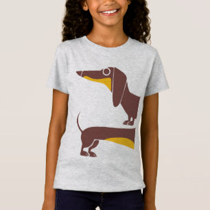 Camiseta Engraçado e fofo dachshund para os pais de cães lo