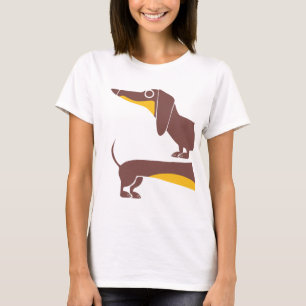 Camiseta Engraçado e fofo dachshund para os pais de cães lo