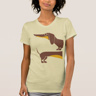 Camiseta Engraçado e fofo dachshund para os pais de cães lo