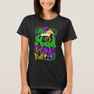 Camiseta Engraçado é Mardi Gras Yall Mask Mardi Gras Carniv