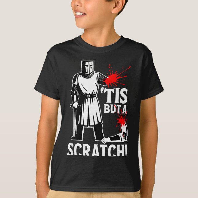 Camiseta Engraçado É Mas Coça Engraçado Medieval (Frente)